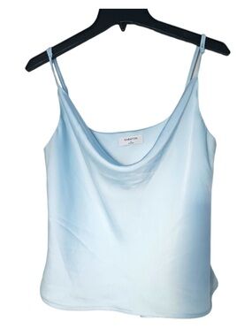 BABATON Cowl Neck Camisole Light Blue Silky Medium Aritzia